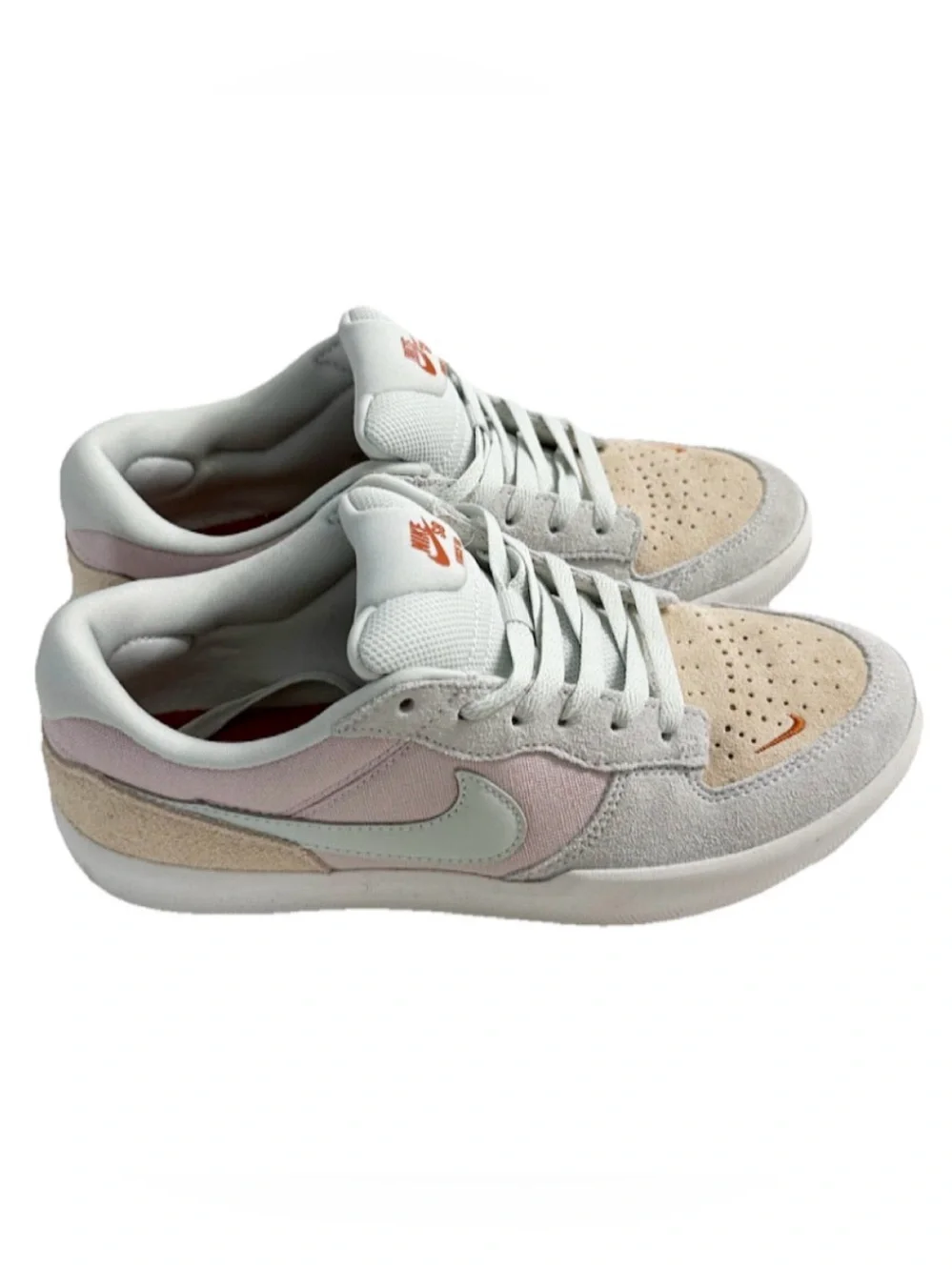 Nike SB Force 58 GS Youth Girls 7.5Y Platinum Violet Sanddrift Sneakers EU 40.5